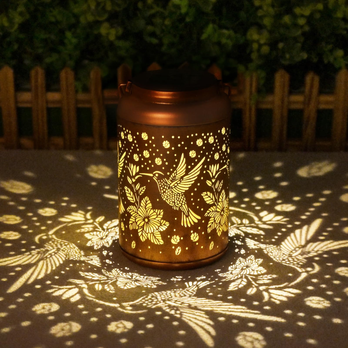 Birthday Gifts for Women Solar Lights Outdoor Waterproof, Garden Decor Hummingbird Solar Lantern Mothers Day Gifts Decoration Outside for Outdoor, Yard, Lawn, Balcony