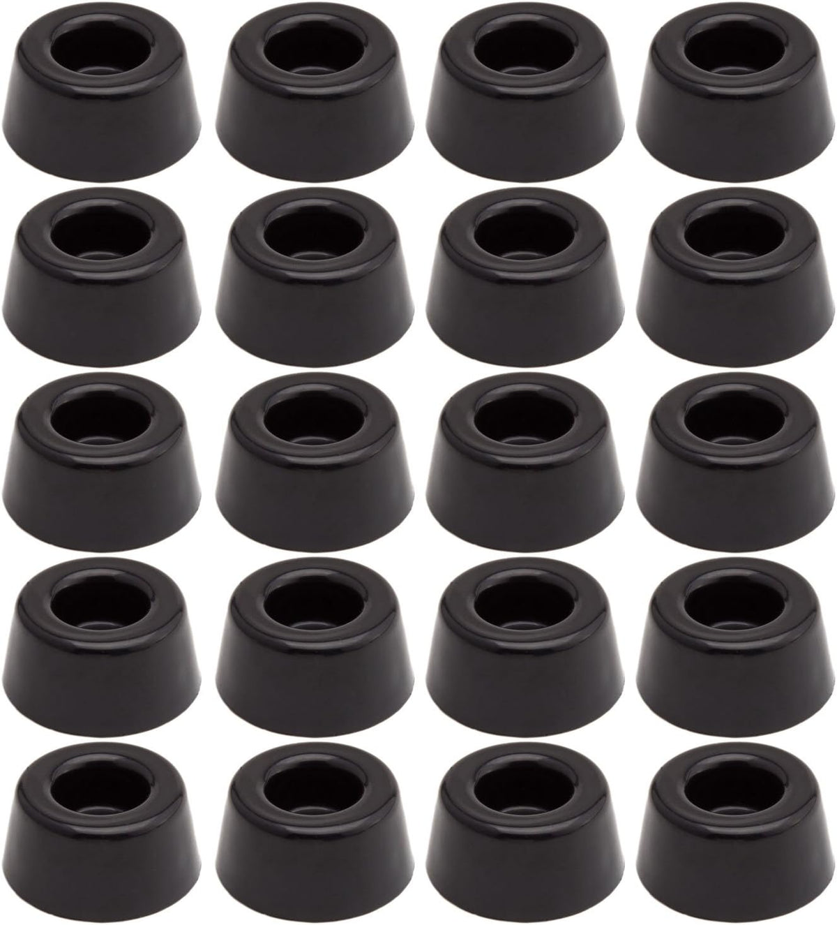 20pcs Round Furniture Pads,ULIFESTAR Furniture Feet Glides Sliders Carpet Saver Hardwood Floor Protectors Surface Protection for Chair Leg Caps Non Slip Furniture Grippers (Black)