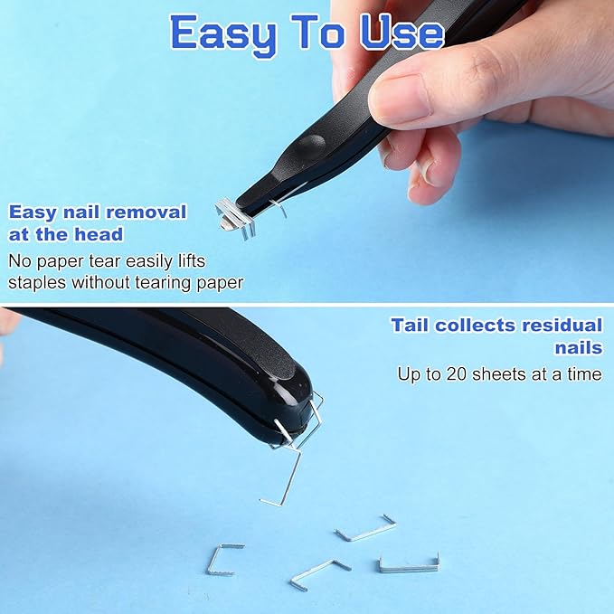 Crtiin 24 Pcs Magnetic Staple Remover Bulk Staple Remover Puller Removing Pen Operation Christmas Tool Gifts Rubberized Office School Gift (Macarons Color)
