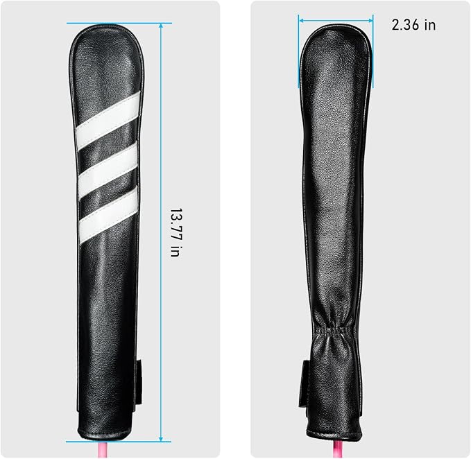 Golf Club Head Covers - 4pcs or 1pc Golf Accessories Club Covers Set for Woods and Driver Fairway Hybrids with Interchangeable Tags