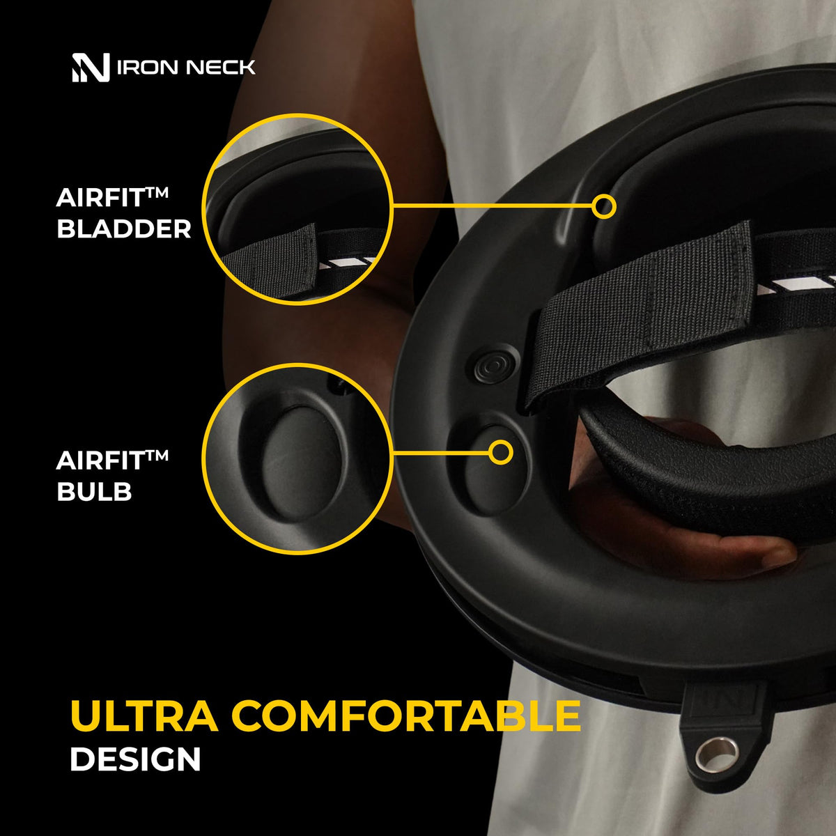 Iron Neck 3.0 Neck Trainer, Advanced Neck Strengthener, Exerciser and Rehabilitation Device to Relieve Pain, Improve Posture and Enhance Mobility