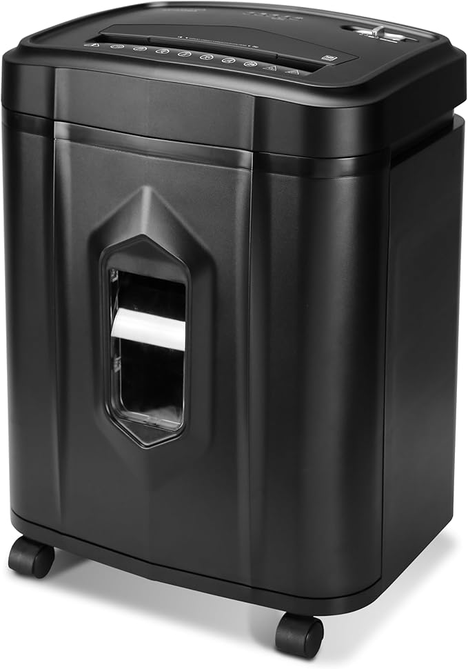 Aurora AU1225MA High-Security 12-Sheet Micro-Cut Paper and CD/Credit Card Shredder/ 5-Gallon Pullout Basket/40 Minutes Run Time