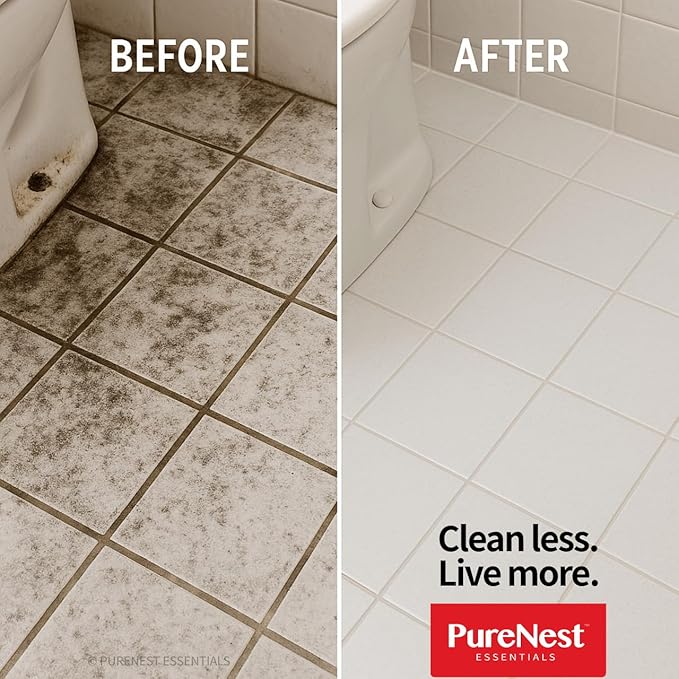 PureNest Heavy Duty Oil Stain Multi-Purpose Cleaner – All-Purpose Kitchen & Bathroom Degreaser, Removes Grease, Grime, and Stains from Tiles, Stovetops, Range Hoods, Sinks, Appliances – 17 fl oz