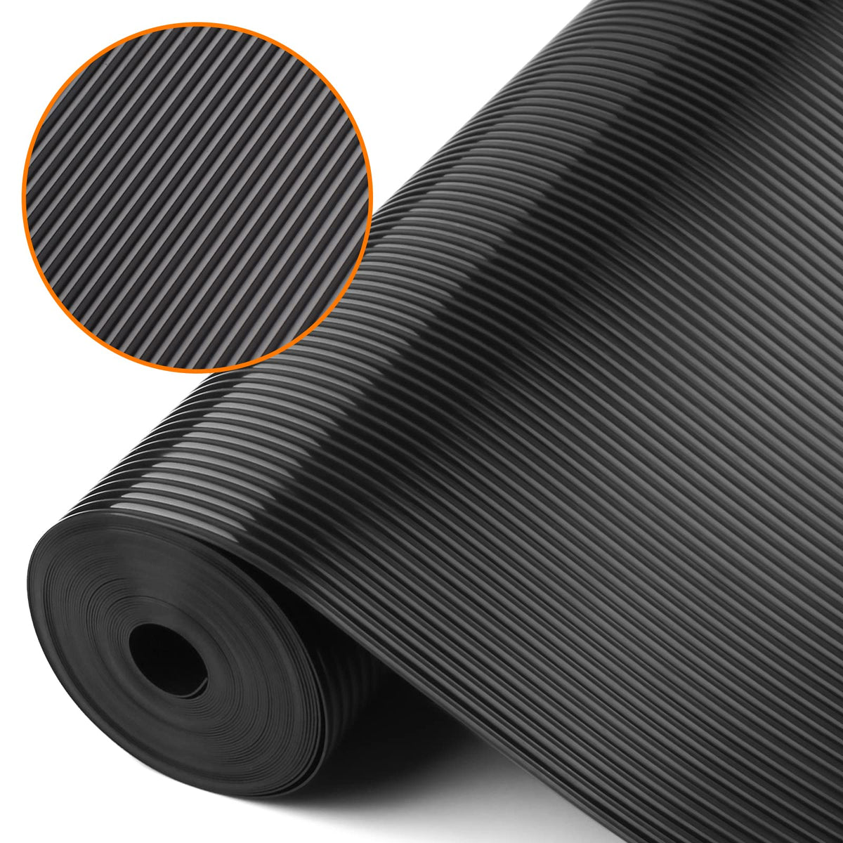 Shelf Liners for Kitchen Cabinets Non Adhesive Drawer Liner EVA Material Cupboard Mat Refrigerator Mats Washable Fridge Liner for Cabinet, Storage and Desks 11.8 x 59 Inches Black