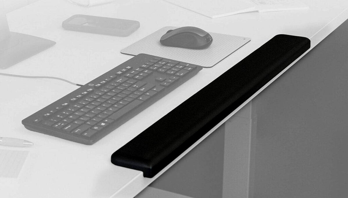 3M Gel Wrist Rest for Standing Desks, Wraps Around Edge of Desk for Comfort, Non-Slip Back Stays in Place (WR200B)