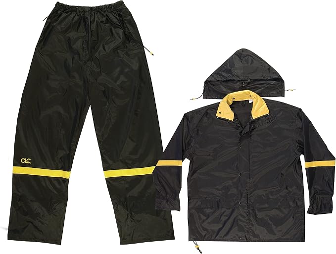 Custom Leathercraft mens Heavy Duty raincoats, Black, XX-Large US