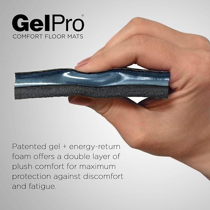 GelPro Elite Premier Anti-Fatigue Kitchen Comfort Floor Mat, 20x72”, Linen Truffle Stain Resistant Surface with Therapeutic Gel and Energy-Return Foam for Health and Wellness