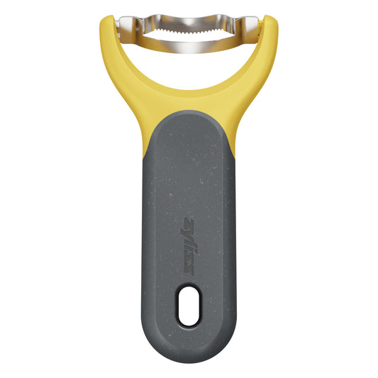 Zyliss Corn Stripper – Extra Sharp Corn on the Cob Stripper Tool & Kernel Remover with Stainless Steel Serrated Blade – Ergonomic Handle – Dishwasher Safe – Yellow/Black