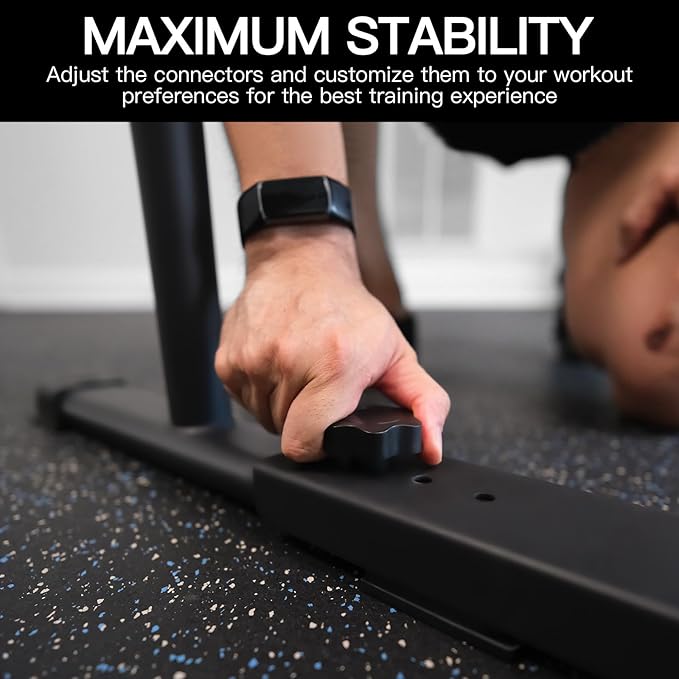 KAKICLAY 2026 Upgrade World's Best Strongest Premium Dip Bars with Adjustable Ultra-Stable Settings & Non-Slip Feet - USA Original Patent, USA Designed, USA Shipped, USA Warranty