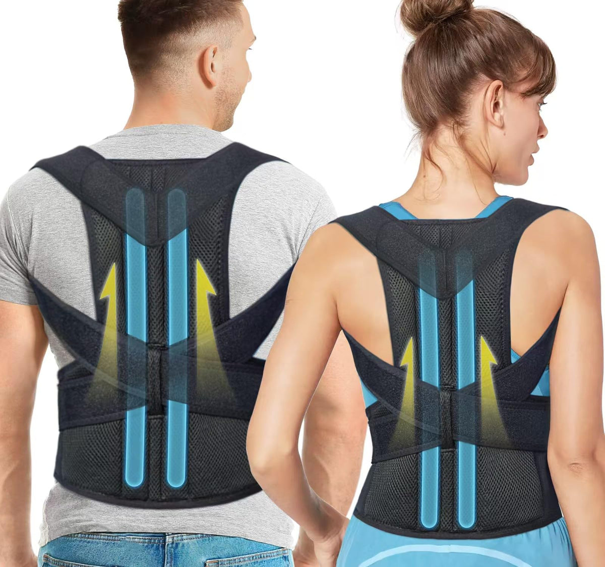 Back Brace Posture Corrector for Women and Men Back Lumbar Support Shoulder Posture Support for Improve Posture Provide and Back Pain Relief