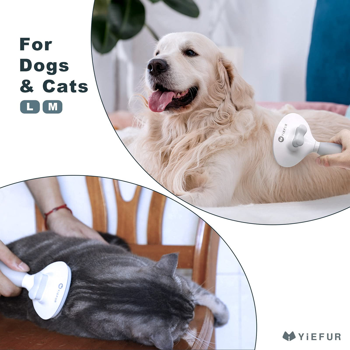 Cat Hair Brush,Cat Brush for Shedding,Soft Silicone Self Cleaning Brushes for Short and Long Haired Cats for Grooming and Shedding