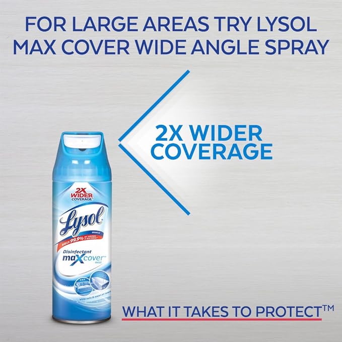 Lysol Disinfectant Spray, Sanitizing and Antibacterial Spray, For Disinfecting and Deodorizing, Lemon Breeze, 12.5oz