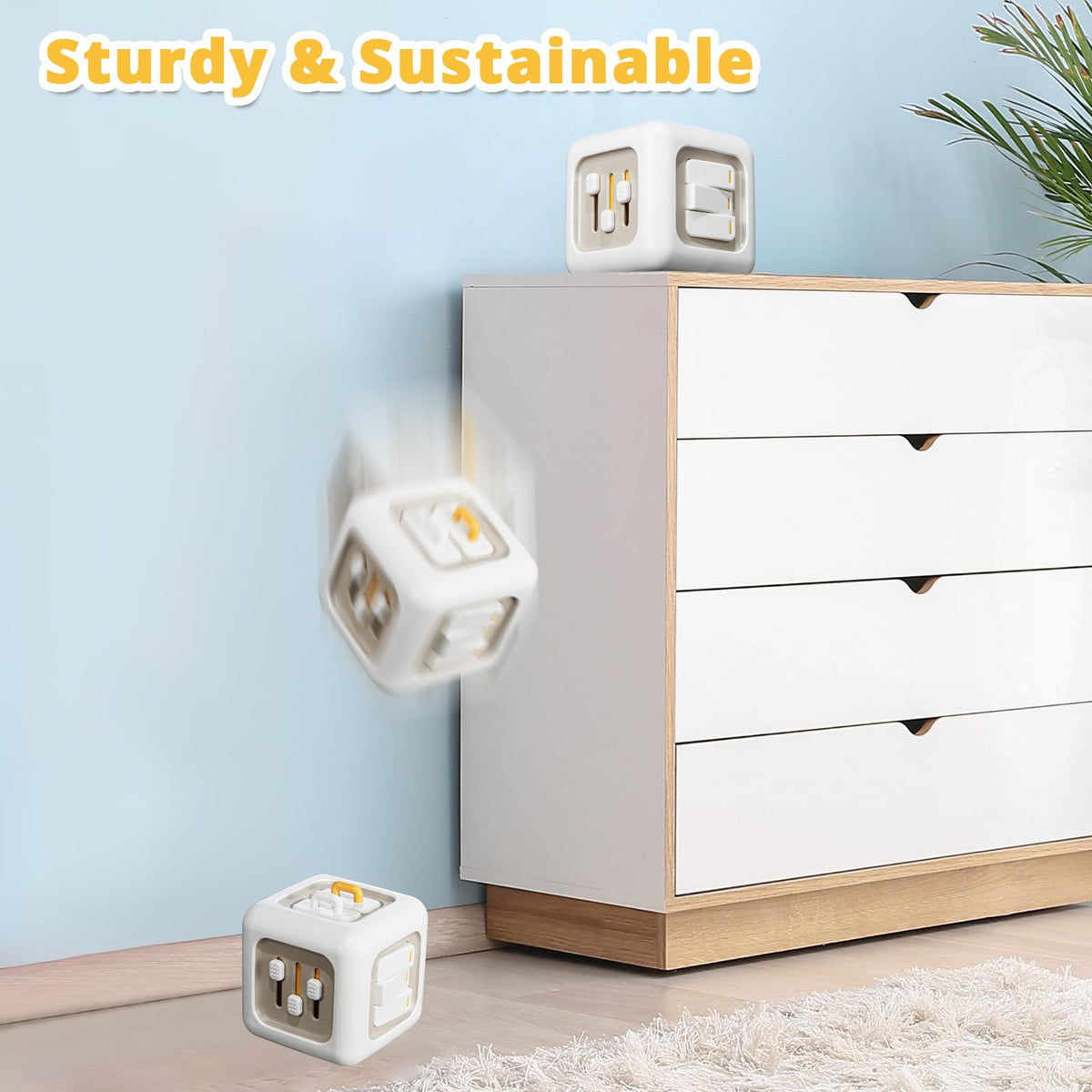 SOCBTNSO Busy Cube Toys for 1 Year Old Boy, Montessori Toys for 1+ Year Old, Travel Sensory Toys for Toddlers 1-3, Learning Fine Motor Skills| 1st Birthday Gifts Boy 12 Months +