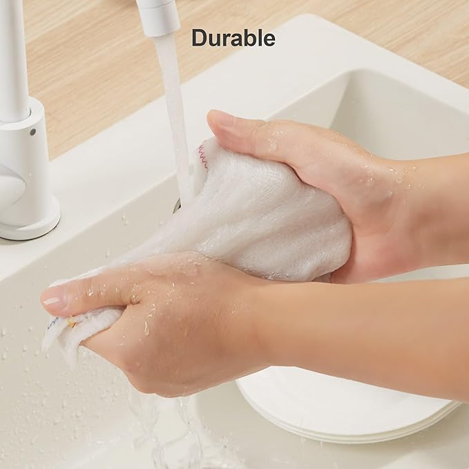 JOYMOOP Cleaning Cloths, Reusable Multi-Purpose Cleaning Rags, Highly Absorbent Kitchen Dish Towels, Quick Drying, Counters & Washing Dishes,11" x11" - 2pcs