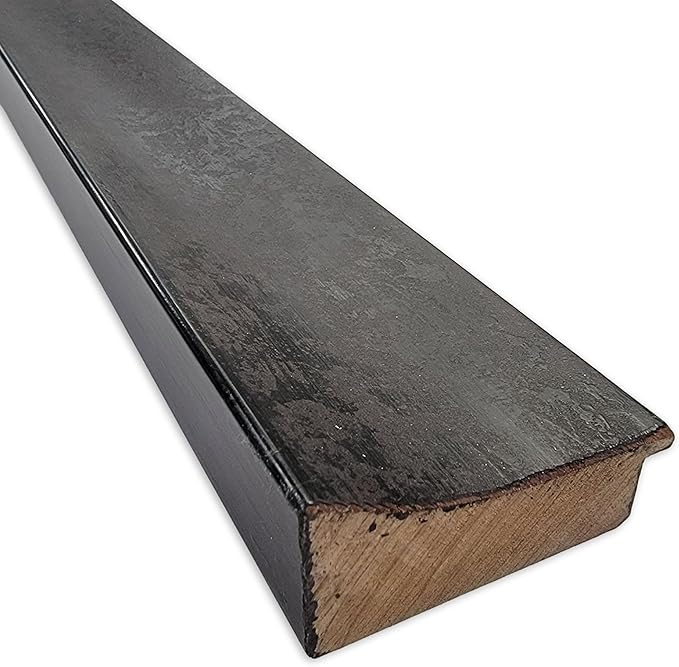 Amanti Art Natural Cork Board for Wall, 17x35 Vision Board with Black Wood Frame, Medium Corkboard Office Decor for Home Organization, Modern Corkboard Pinboard to Display Items for Home Organization