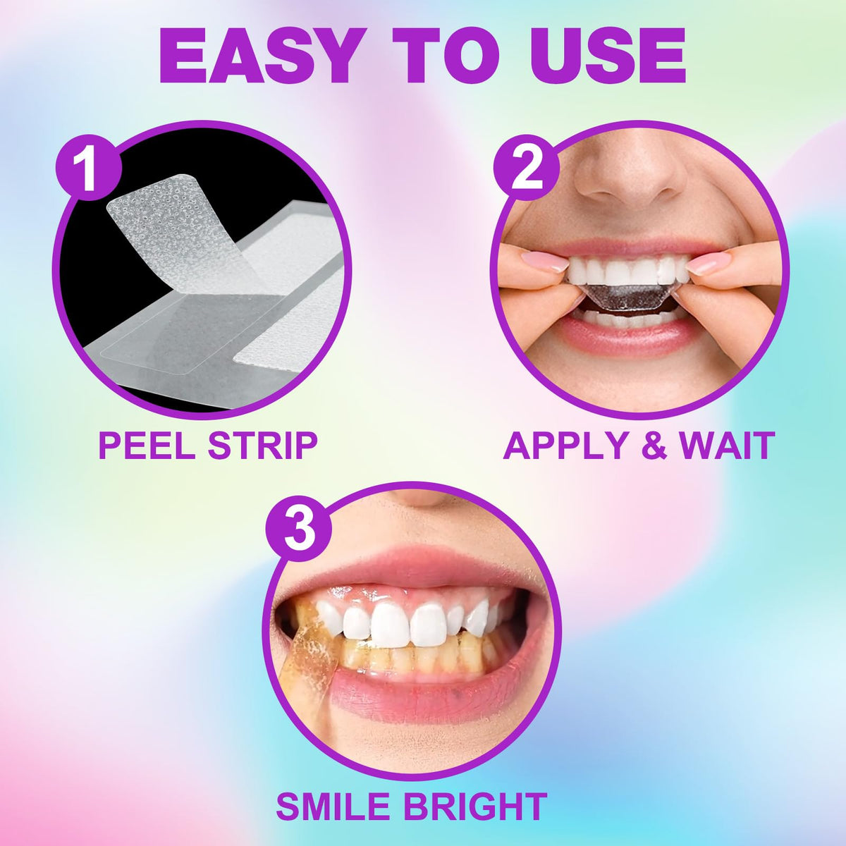 Teeth Whitening Strips,7-Day whitening Strips,Sensitive Teeth Whitener,Enamel Safe for Whiter Teeth,Deep Stains Removal,nstant Teeth Whitening Without The Harm (14pcs)