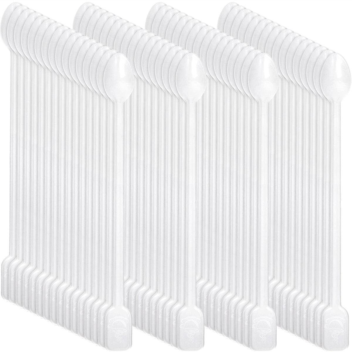 DEAYOU 1000 PCS Plastic Coffee Stirrer, 5'' Disposable Stir Sticks for Drinks Cocktails, Mini Coffee Stirring Spoon Rod for Blender, Bar, Sugar, Espresso, Tea, Swizzle, Sip, Soup, Floats, Food Grade
