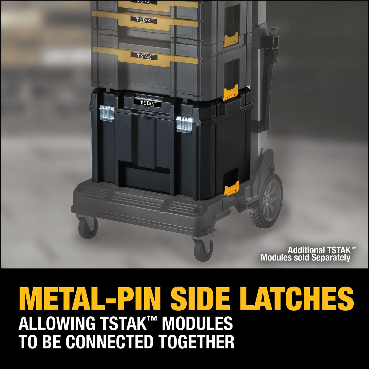 DEWALT TSTAK Tool Box, Extra Large Design, Removable Tray for Easy Access to Tools, Water and Debris Resistant (DWST17806)