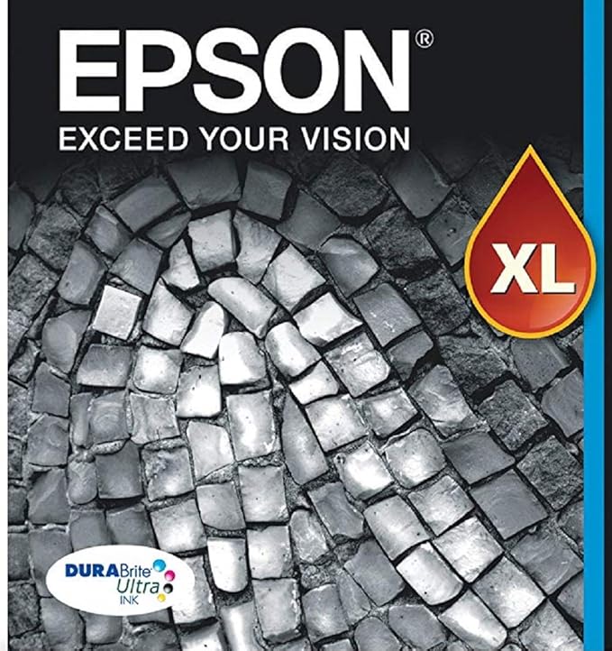 Epson® Workforce® Pro WF-4820 Wireless Color Inkjet All-in-One Printer, Black, Large & T252 DURABrite Ultra Ink High Capacity Black Cartridge (T252XL120-S) for Select Workforce Printers