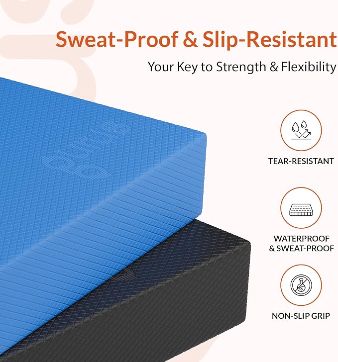 Gurus Balance Pad – High-Density Foam Balance Pad Physical Therapy for Stability & Strength, Exercise Foam Pad for Balancing, Non-Slip Lightweight Trainer for Home Gym & Rehab (Pink)