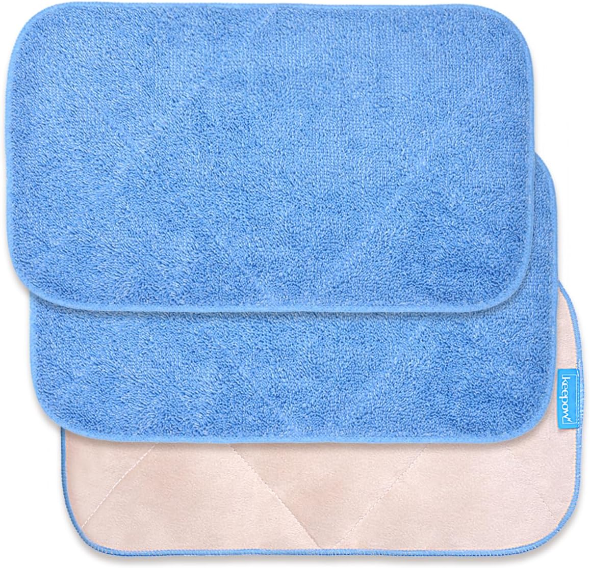 KEEPOW Microfiber Cleaning Cloth Compatible with MR.SIGA Professional Microfiber Mop for Hardwood, Wet & Dry Mopping Pads for Floor Cleaning, Pack of 3