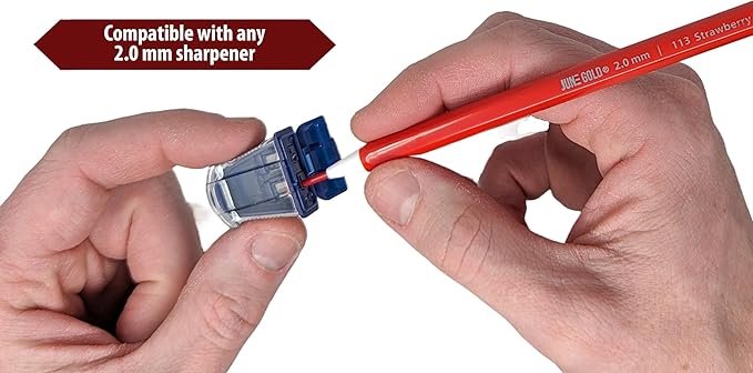 June Gold 36 Green (Emerald #104) Colored 2.0 mm Lead Refills, Bold Thickness for Heavy Use, Break Resistant with a Convenient Dispenser