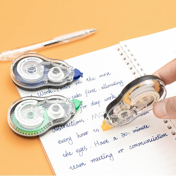 M&G 39.3 Feet Correction Tape, 12 Pack Correction Tape, Easy to Use Applicator for Instant Corrections, Study Supplies and Office Products, Total 472FT/144M