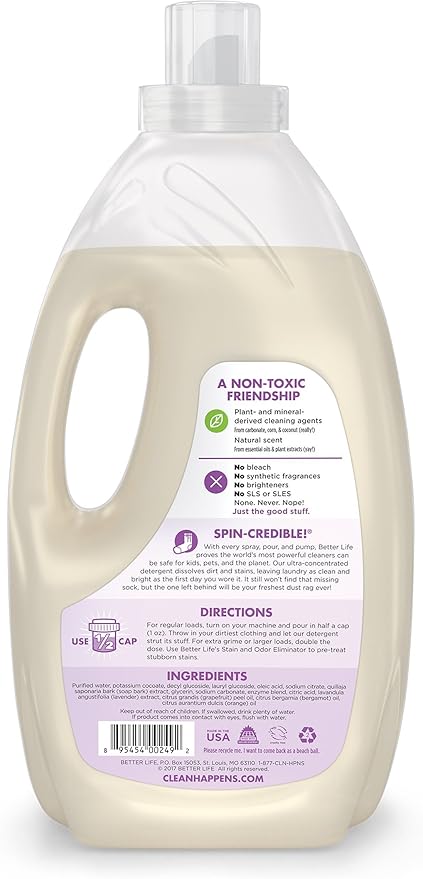Better Life Natural Concentrated Laundry DetergeJuniper Grapefruit, 64 loads