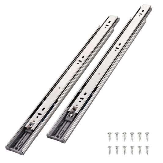 VALISY Soft Close Drawer Slides 14 Inch 6 Pairs, Side Mount Metal Ball Bearing Full Extension Drawer Slides Rails,10 12 14 16 18 20 22 Inch 100 LB Load Capacity Cabinet Wardrobe Slider Kitchen Glides