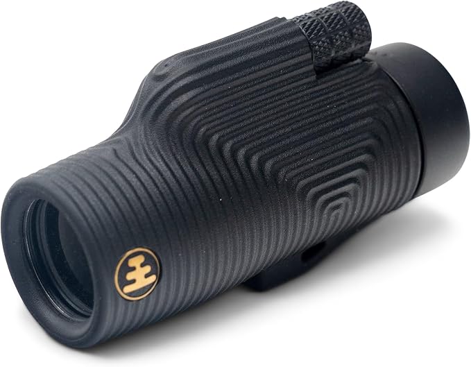 Nocs Provisions Zoom Tube 8x32 Monocular, 8X Magnification Telescope, Bak4 Prism, Wide Field of View for Bird Watching, Backpacking & Wildlife Viewing - Obsidian Black