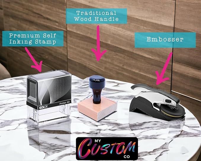 Custom Self-Inking Address Stamp with Name, Personalized Couples Address Stamps, Custom Rubber Address Stamp, Modern Address Stamp Wooden Handle Rubber Stamp (Rubber Stamp)