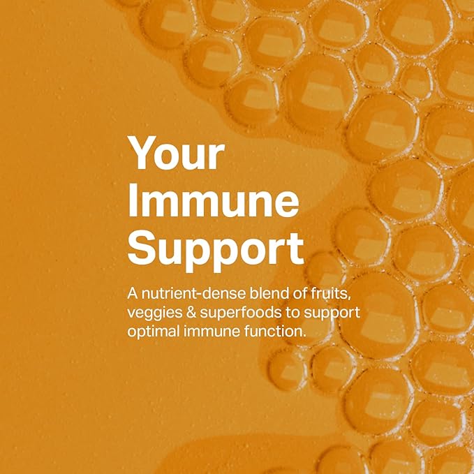 Proper, The Oranges Nutrient-Dense Superfood Powder for Immune Support & Gut Health - Elderberry, Vitamin C, Zinc & Echinacea Supplement Complex Enhanced with Probiotic Digestive Blend