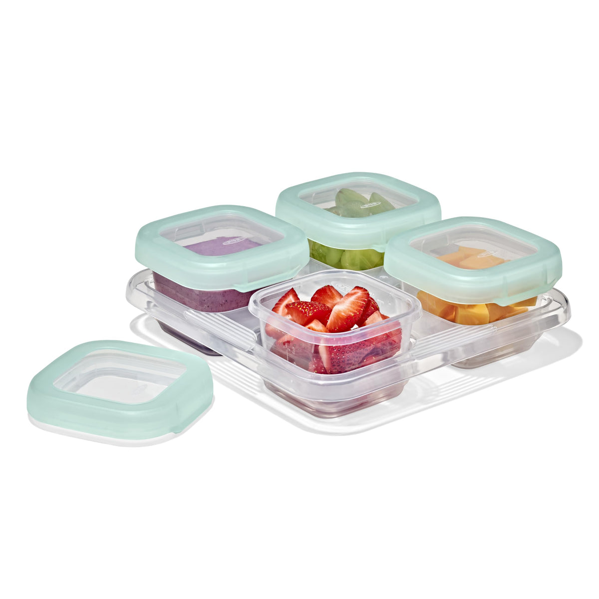OXO Tot Baby Blocks Food Storage Containers (4 Oz.) - Opal
