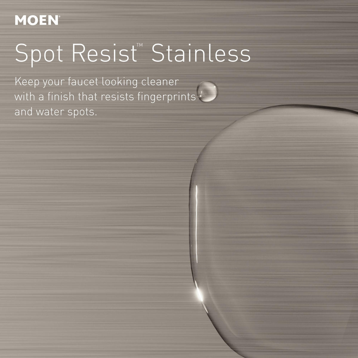 Moen Wetherly Spot Resist Stainless High-Arc Kitchen Faucet with Side Spray, 87999SRS