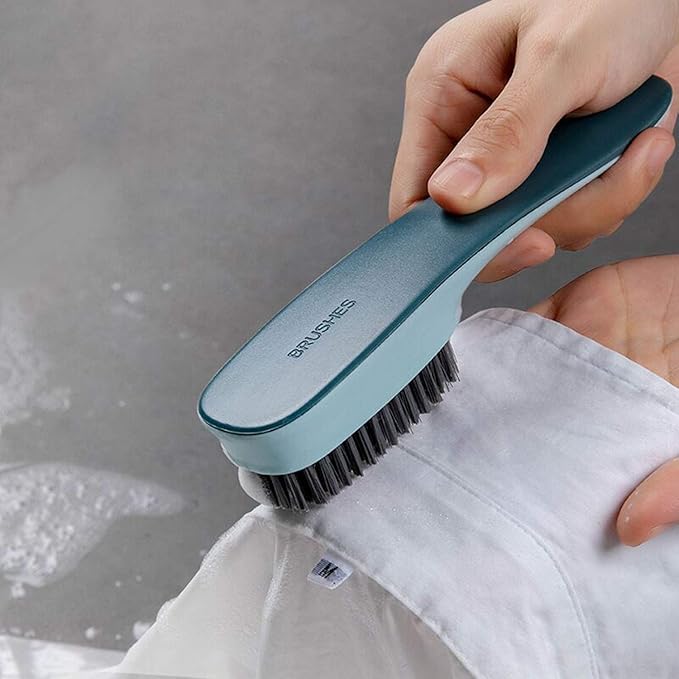 Cleaning Brush Household Small Laundry Brush for Soft Bristle Scrub Clothes Shoe Underwear Fabric Hand Cleaning Brush Pack of 2 Blue