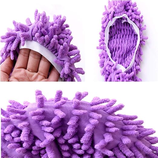 Mop Slippers Shoes 5 Pairs (10 Pieces) - Microfiber Cleaning House Mop Slippers Floor Cleaning Tools Shoe Cover Soft Washable Reusable Microfiber Foot Socks Floor Cleaning Tools Shoe Cover