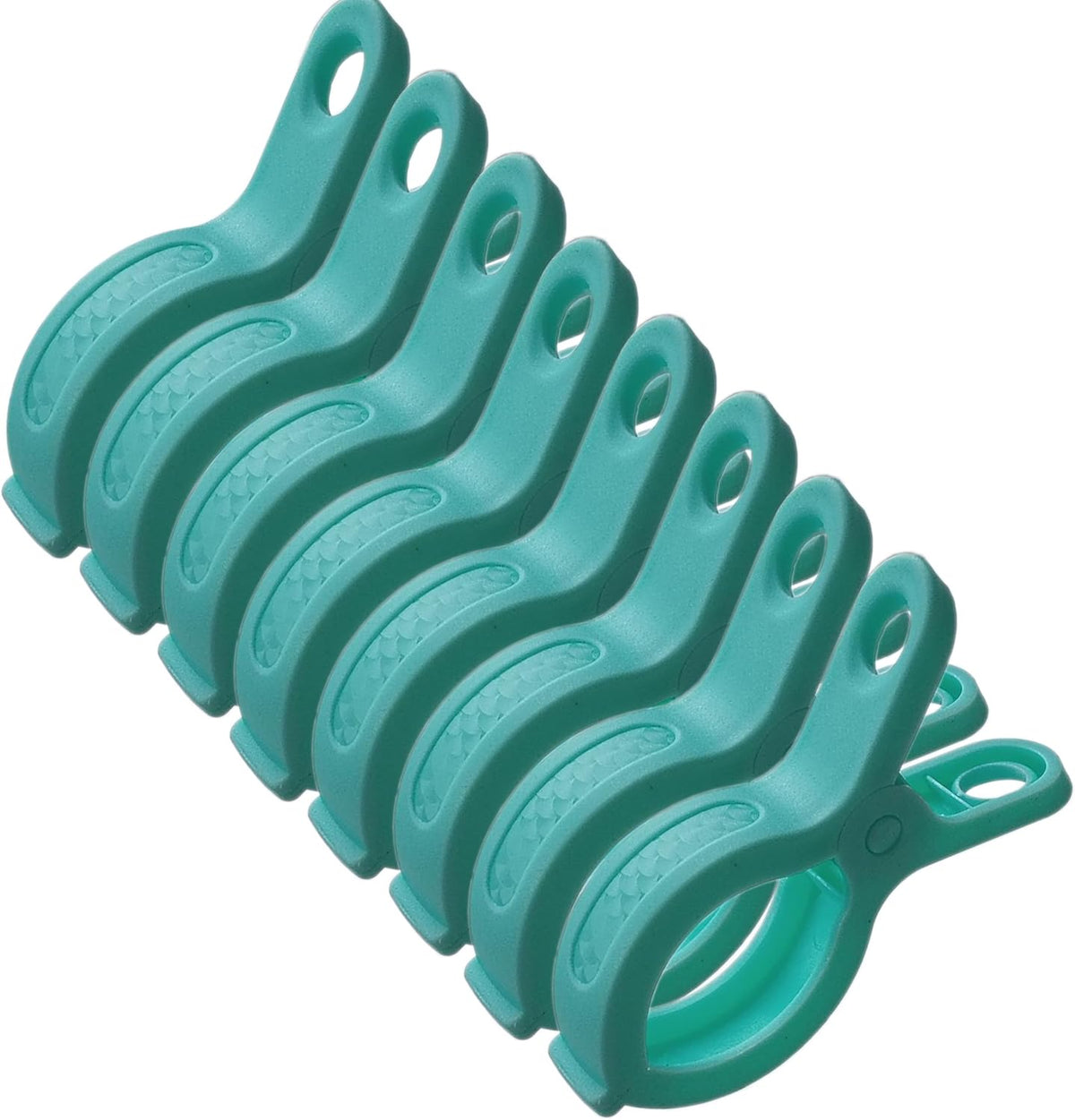 Plastic Clothes Pins Spring Clips Heavy Duty Laundry Clothespins Beach Towel Clips Clothes Pins Air-Drying Clothing Pin ï¼Set of 8 (Green)