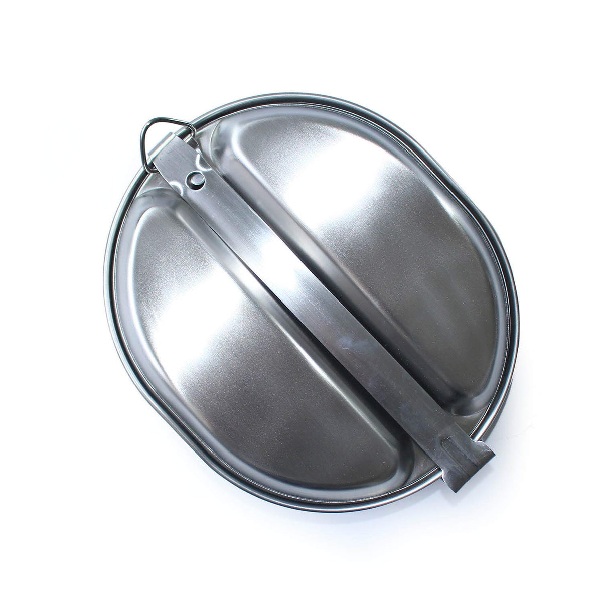 ANQIAO Reproduction WW2 US Military Mess Kits G.I. Lunch Box Stainless Material Collection Outdoor Sports