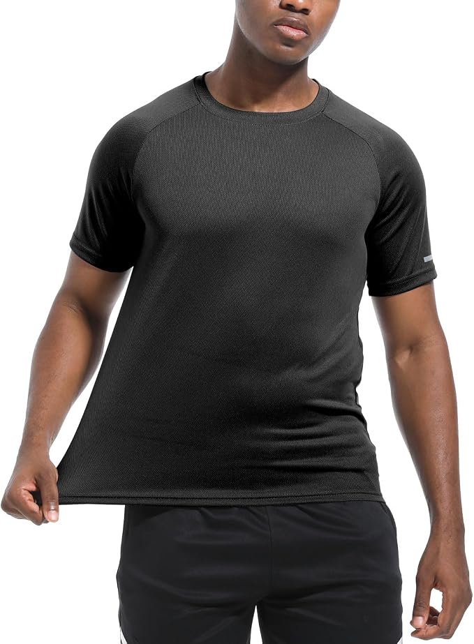 Boyzn 1, 3, 5 or 7 Pack Men's Workout Running Shirts, Dry Fit Moisture Wicking T-Shirt, Gym Athletic Short Sleeve Tee Shirts
