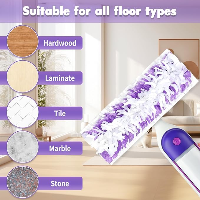 36PCS Disposable Mopping Pads Refills for Swiffer PowerMop,Replacement with Swiffer Power Mop Refills for Swiffer Power Mop Pads Multi-Surface for Floor Cleaning