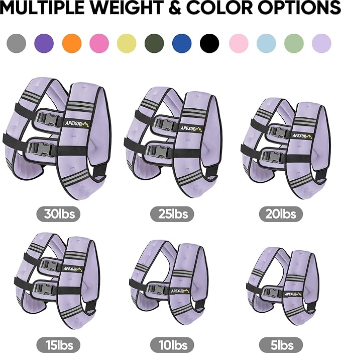 APEXUP Weighted Vest Men Women, Weight Vest for Women Workout Equipment for Strength Training Running