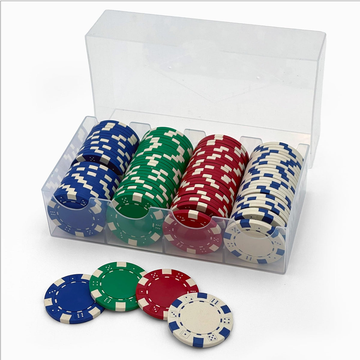 CHH Poker Casino Dice Style Chips Set (100 Piece), 11.5 gm