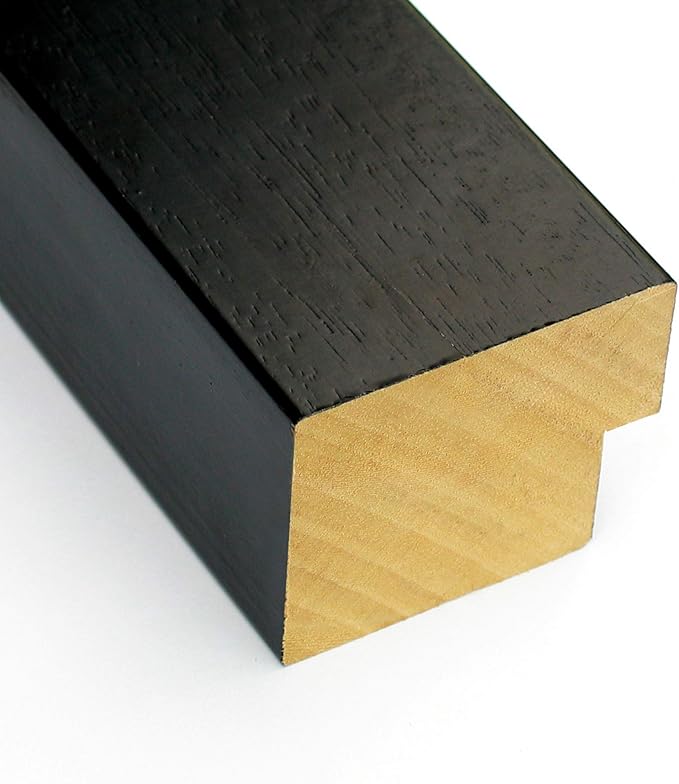 Amanti Art Natural Cork Board for Wall, 16x22 Vision Board with Black Wood Frame, Small Corkboard Office Decor for Home Organization, Modern Corkboard Pinboard to Display Items for Home Organization