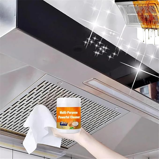 Multi Purpose Powerful Cleaner for kitchen, 3 In 1 Coconut Oil Natural Cleanser, Heavy Kitchen Duty Degreaser, All-Purpose Cleaner Removes Stains on Microwave,Oven & Stove Top (2)