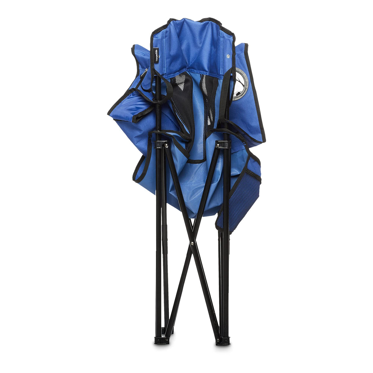 Amazon Basics Camping Chair, Large, Mesh Back, Blue
