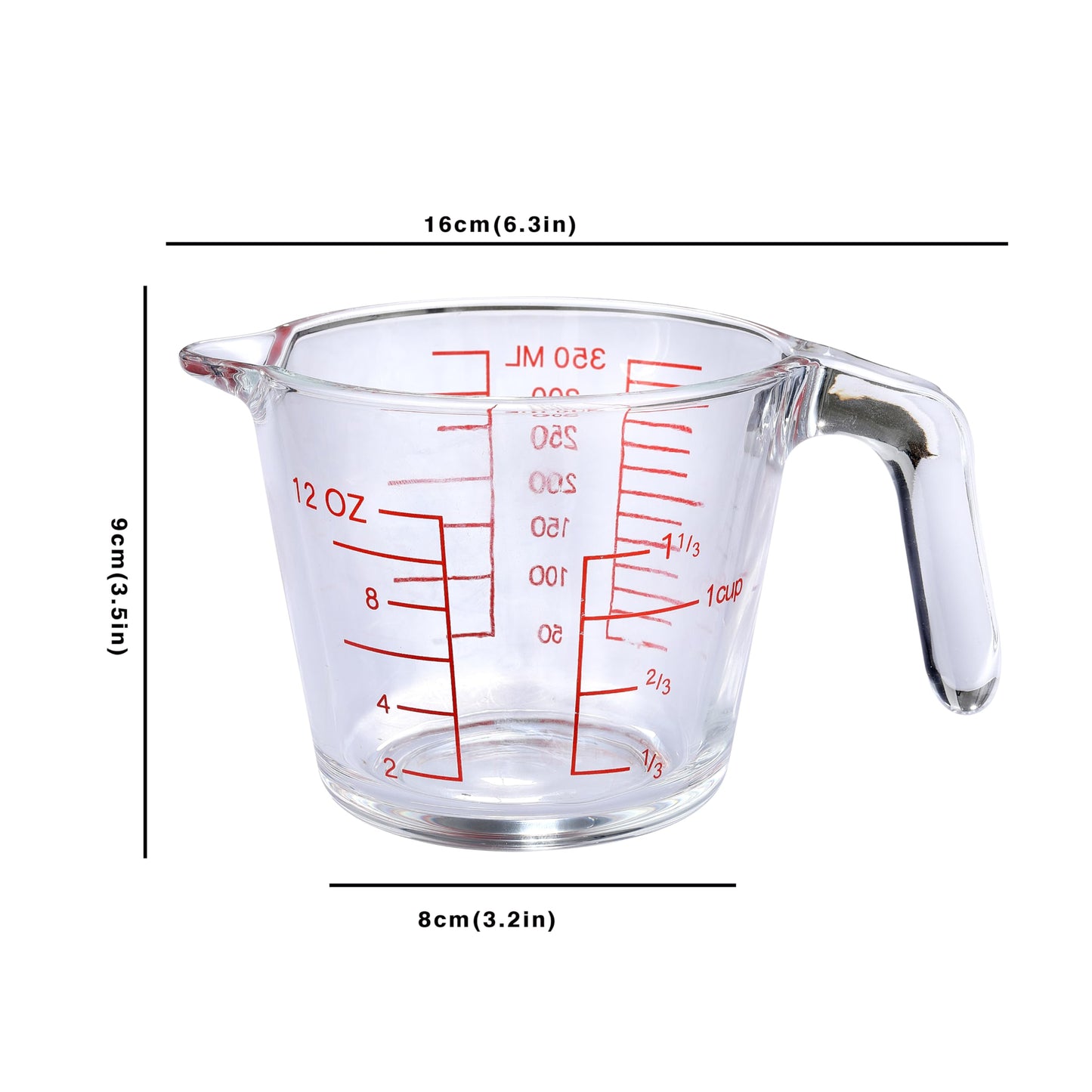 KCKHFA Glass Measuring Cup For Baking and Cooking, kitchen Essentials Tools