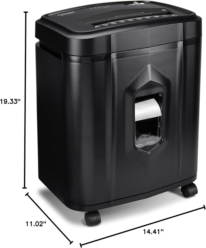 Aurora AU1645XA 16-Sheet Cross-Cut Paper and CD/Credit Card Shredder/5-Gallon Pullout Basket/ 30 Minutes Run Time