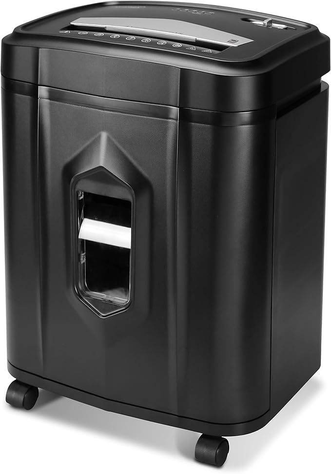 Aurora AU1630MA Anti-Jam 16-Sheet Micro-Cut Paper and CD/Credit Card Shredder/ 10 Minutes Continuous Run Time