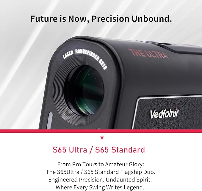 2026 Vedfolnir All New Flagship S65 Ultra/S65 Standard Golf Rangefinder, LPGA Tour Player's/DP World Tour Player's Choice, Scandinavian Design, Smart Flag-Locking Tech, Slope Compensation/Switch