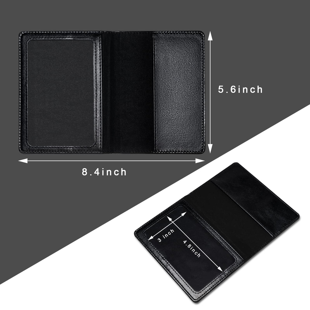 Honmein 2 Pcs Passport holders，Ultra Slim passport wallet，PU Leather Passport Cover for Women and Men